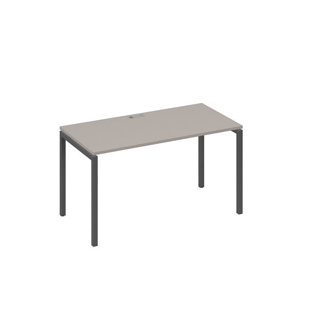 Стол 140x70 письменный на каркасе DUE A4 А4 С2 014 БП мокко премиум / металлокаркас антрацит - Вид 1