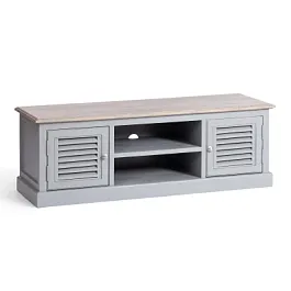 ТВ тумба Secret de Maison Брайтон/Brighton (мод. DA-2141), дерево акации/дерево манго/МДФ, Antique grey/grey wash - Фото предпросмотра