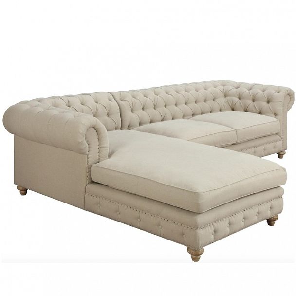 Угловой диван "Честер" с оттоманкой - Вид 2