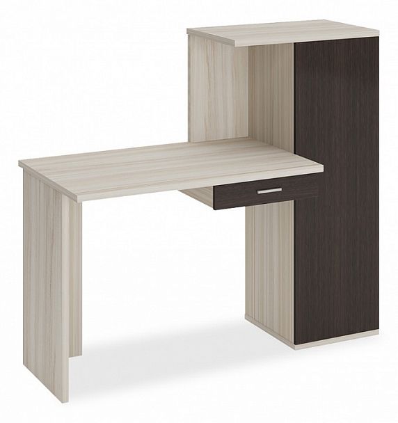 Стол письменный Домино Lite СКЛ-ПРЯМ100+ШК Венге/Карамель - Вид 1