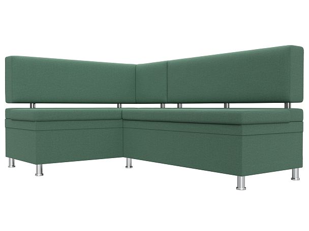 Диван кухонный угловой Стайл левый угол Рогожка зеленый - Вид 3