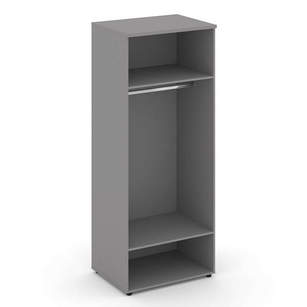 Стайл Проджект Гардероб широкий глубокий SN.GB.E-004 Серый Пепел/Черный Ручки 796*600*1982 - Вид 2