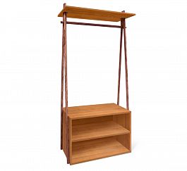 Вешалка Sheffilton SHT-HW2 орех/темный орех - Фото предпросмотра