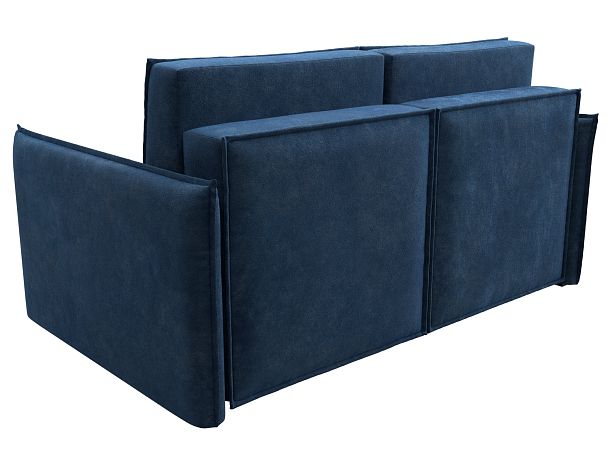 Диван прямой Либерти мини Велюр синий - Вид 6