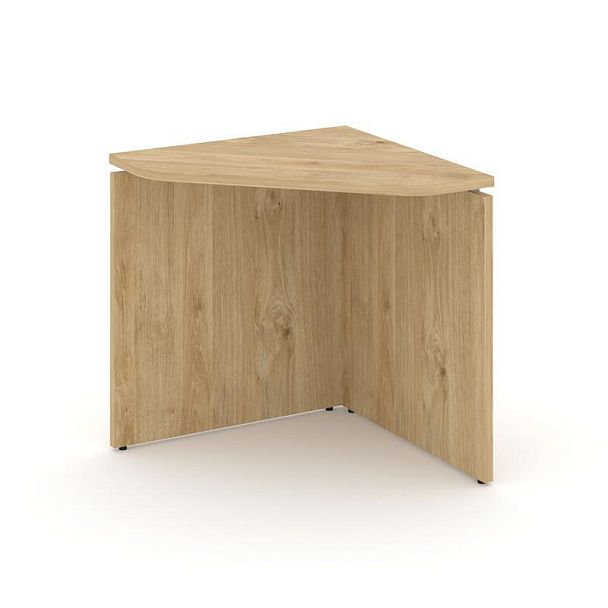 Стайл Проджект Угловой элемент стола SN-D.USP-021 Тиквуд Светлый/Металл Серый 800*800*750 - Вид 1