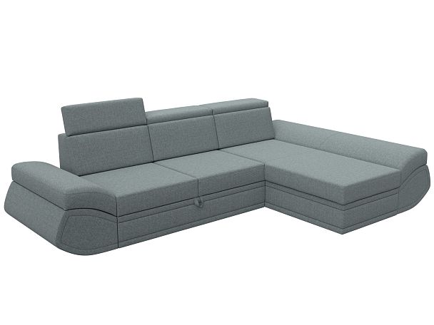Диван угловой Лига-032 правый угол Рогожка серый - Вид 5