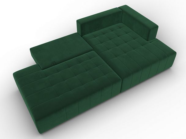 Диван угловой Лига-103 НПБ угол правый Велюр зеленый - Вид 8