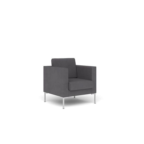 Кресло Берлин Бр. 006.01 рогожка серая ВА50 - Вид 1