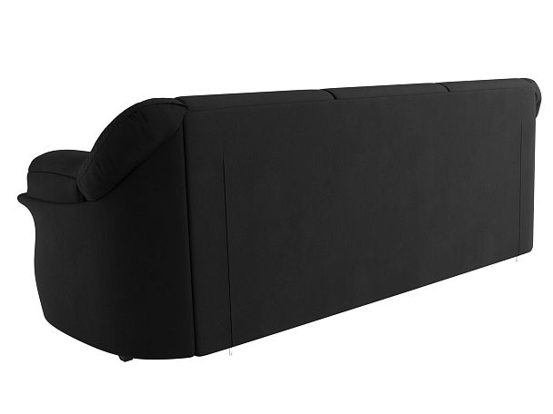 Диван прямой Карнелла (полностью микровельвет черный) - Вид 6