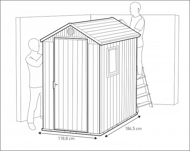 Сарай "Darwin 4*6" brown - Вид 12