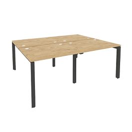 Onix Рабочая станция на П-образном м/к O.MP-D.RS-4.1.8 Тиквуд светлый/Антрацит металл 1960*1635*750 - Фото предпросмотра