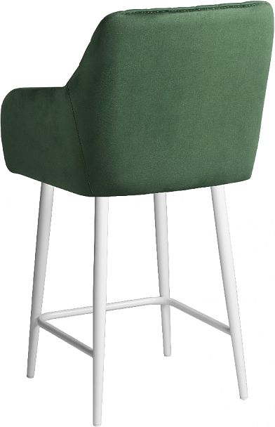 Полубарное поворотное кресло Барли К, Confetti deep forest/белый - Вид 6