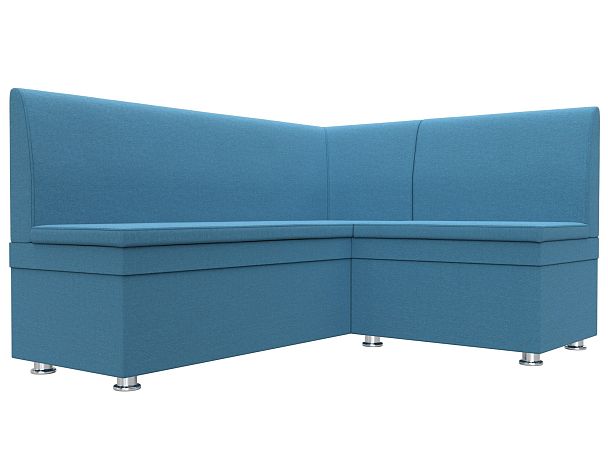 Диван кухонный угловой Уют правый угол Рогожка голубой - Вид 3