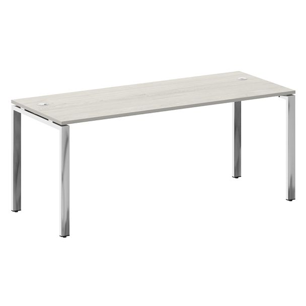 Metal System Direct Стол рабочий руководителя на П-обр. м/к БП.СРР-5.7 Дуб наварра/Нерж. сталь 1800*720*750 - Вид 1