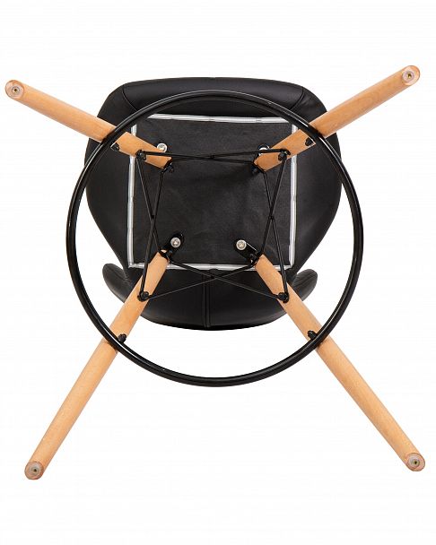 Стул барный DOBRIN BUTTERFLY BAR (ножки светлый бук, цвет чёрный) - Вид 7