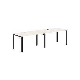 Стол 2-х местный EUWST 2780 Ясень Траун/Черный 2726х800х750 EDIS - Фото предпросмотра