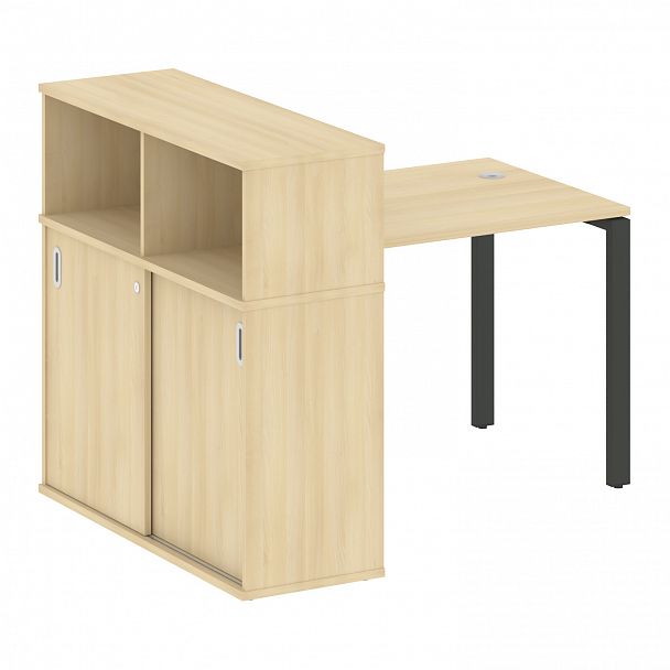 Рабочая станция "Metal System" БП.РС-СШК-3.1 акация/антрацит - Вид 1