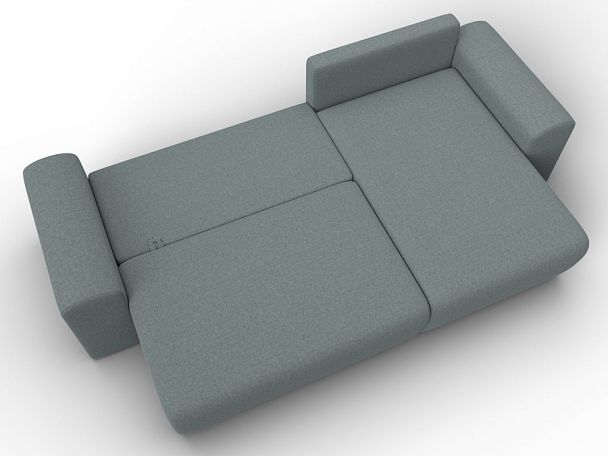 Диван угловой Лига-099 угол универсальный Рогожка серый - Вид 8