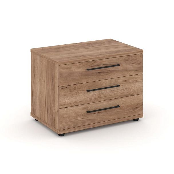 Rift Тумба опорная/приставная RF.TOP-021 Дуб Табак/Металл Черный 600*450*523 - Вид 1