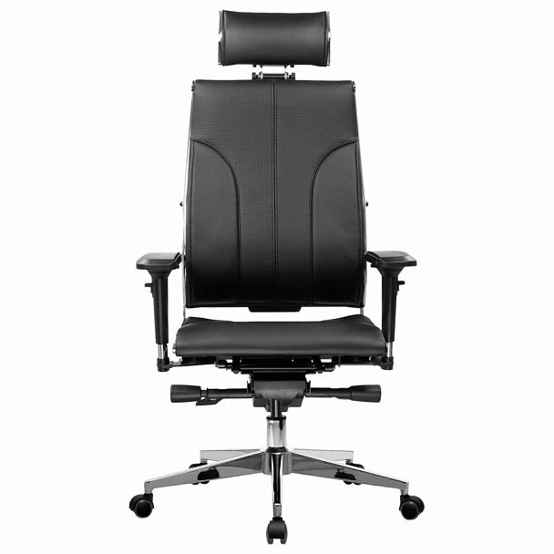 Кресло МЕТТА "YOGA" Y 2DM B2-10D, 2D-спинка, 3D-подголовник, 4D-подлокотники, экокожа, черное - Вид 4