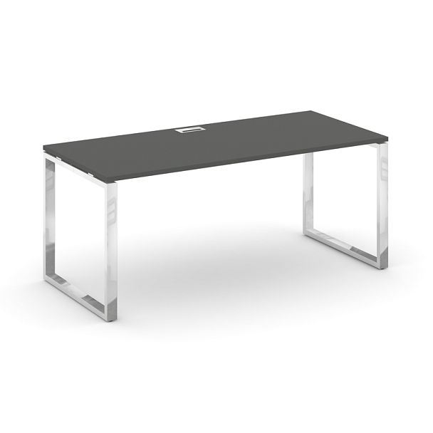 Style Project Direct Lux Стол письменный M-SN-6O.SR-014.M Антрацит/Нержавеющая Сталь/Хром 1580*700*750 - Вид 1