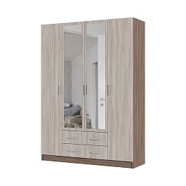 ГАРМОНИЯ ШК 602 М шкаф 4х створчатый (1,6х2,2х0,5) шимо темный/шимо светлый - Фото предпросмотра