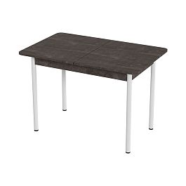 Стол Лион 2 ЛДСП (Подстолье прямое белое) НЕ ВЫБИРАТЬ Железный камень - Фото предпросмотра