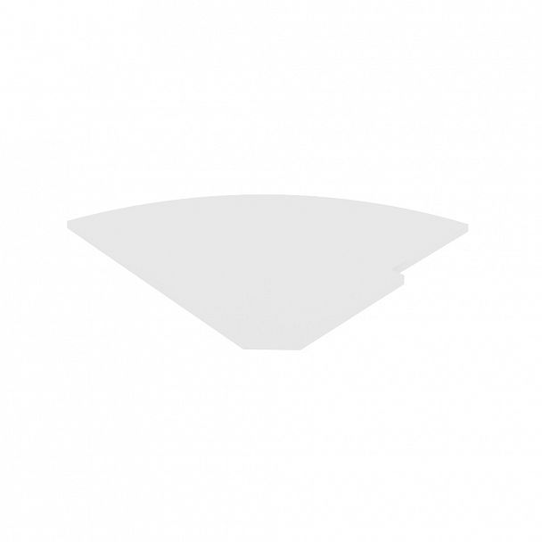 Полка для стойки угловой "Riva" А.РС-5.2 белый - Вид 1