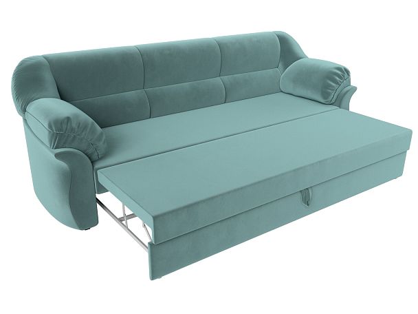 Диван прямой Карнелла (полностью велюр бирюзовый) - Вид 7