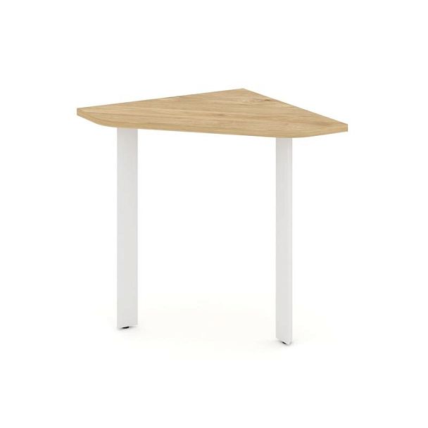 Style Project Next Угловой элемент стола SN-59.USP-001 Тиквуд Светлый/Металл Белый 600*600*750 - Вид 1