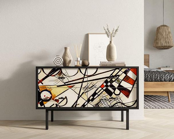 Комод с четырьмя ящиками Emerson by Kandinsky арт EM05/Print_01 - Вид 4