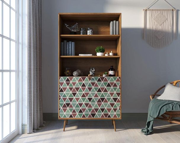 Стеллаж с дверками Berber принт 26 арт BB26/Print_26 - Вид 4