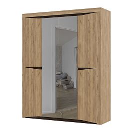 Спальня "Паола" ШК 703 (1780х2200х532 мм) дуб крафт золото - Фото предпросмотра