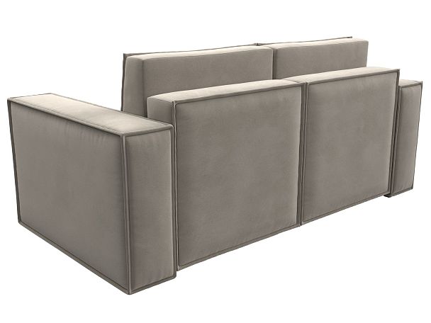 Диван прямой Куба мини Микровельвет бежевый - Вид 6