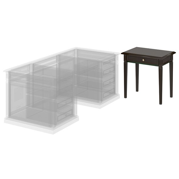 Мебель для руководителя "Версаль"  ПК-ВР-СТП75Х55-В1-974 темный орех - Вид 1