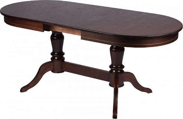 Стол деревянный раздвижной Арей 140(180)х80х76 Темный орех - Вид 6