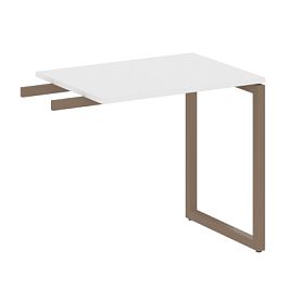 Metal System Quattro Приставной элемент на О-образном м/к 40БО.ПР-2 Белый/Мокко металл 800*600*750 - Фото предпросмотра