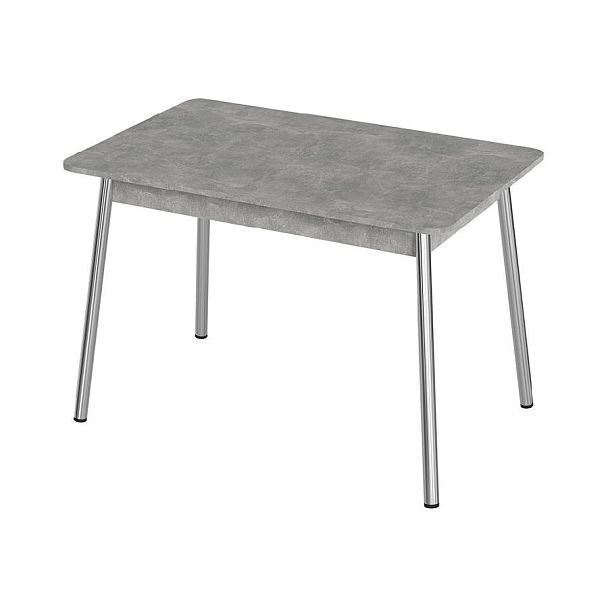 Стол Лион 1 ЛДСП (Подстолье косое хром(мет)) НЕ ВЫБИРАТЬ Ателье светлый - Вид 1