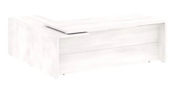 YALTA LT-C 22 (R) Стол руководителя угловой, правый 2 Yalta кабинет руководителя  Снежная Патина - Вид 1