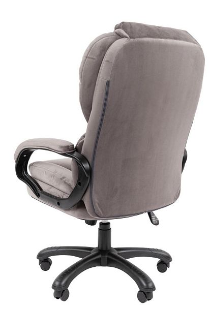 Кресло Chairman Home 434 Россия ткань Т-55 серый (черный пластик) - Вид 7