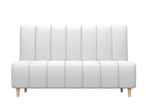 Прямой диван Ральф (полностью экокожа белая) - Вид 2