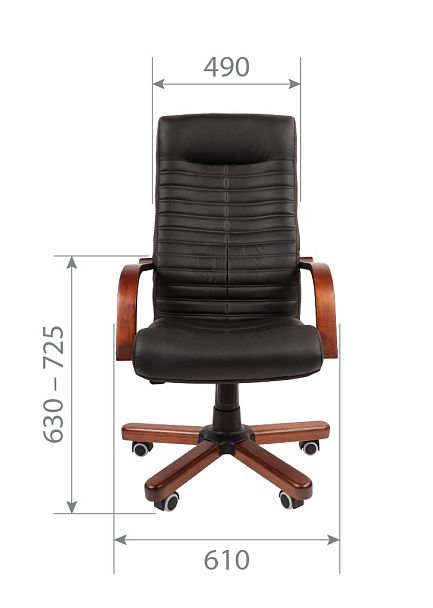 Кресло CHAIRMAN 480WD, экокожа, черный - Вид 5