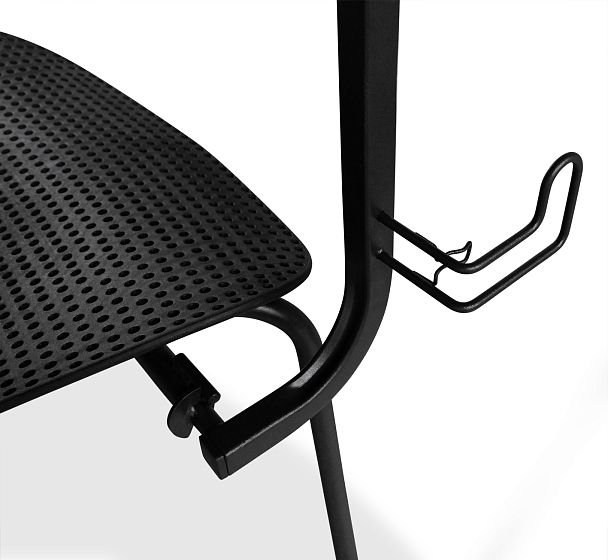 Стул Sheffilton SHT-S85М-RD-2 с пюпитром черный/красный/черный муар - Вид 4