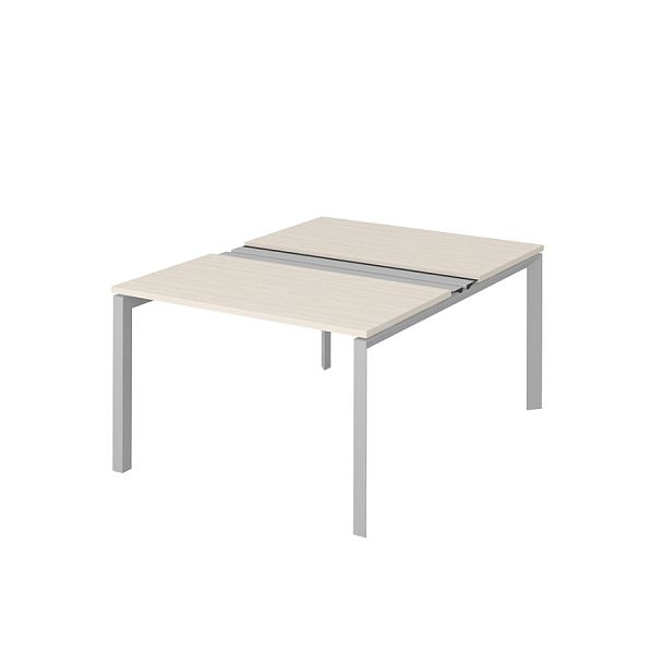 Рабочая станция на металлокаркасе  Р-ТНП1 "Столы для персонала"  ПК-ТНП-СР120Х160Н2/МК/БЭ/КК-В3-940 дуб альпийский - Вид 1