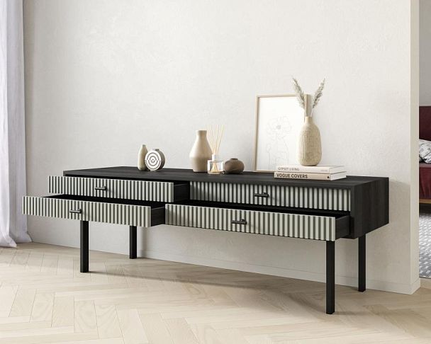 Консоль с двумя ящиками Emerson арт EM23/gray/L - Вид 2