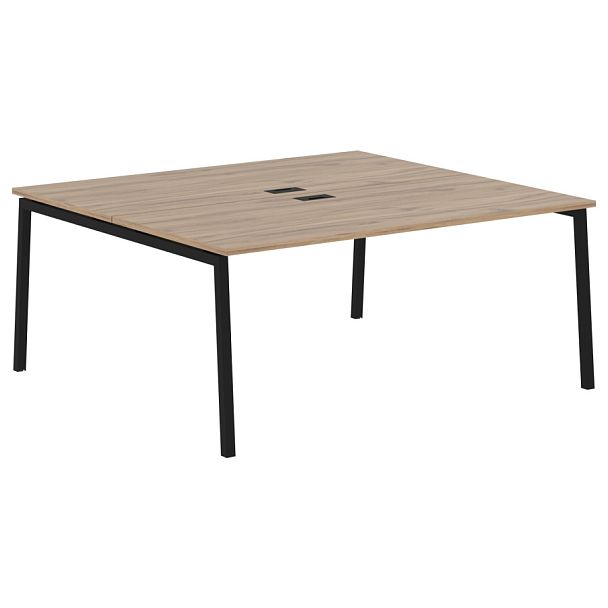 Стол 2-х местный ELWST 1716 Дуб Денвер светлый/Черный 1760х1606х750 EDIS - Вид 1
