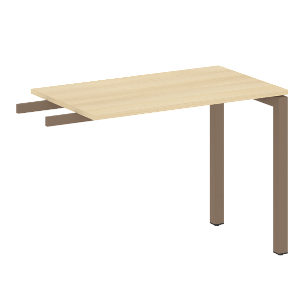 Metal System Quattro Приставной элемент на П-образном м/к 50БП.ПР-3 Акация/Мокко металл 1000*600*750 - Вид 1