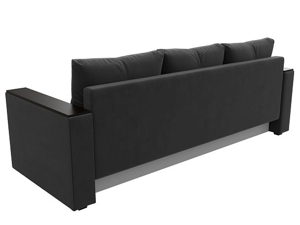 Диван прямой Атланта Лайт без стола (полностью велюр серый) - Вид 6