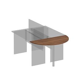 Приставка к столу без опоры Комфорт К.207 французский орех - Фото предпросмотра