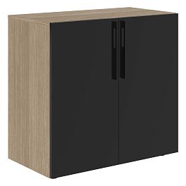 Тумба с фригобаром СП-064-25-08 Черный глянец/Дуб Натуральный 940х500х900 KANON - Фото предпросмотра